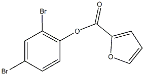 2,4-dibromophenyl 2-furoate Struktur