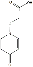 [(4-oxo-1(4H)-pyridinyl)oxy]acetic acid Struktur