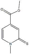 methyl 1-methyl-2-thioxo-1,2-dihydro-4-pyridinecarboxylate Struktur