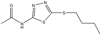 N-[5-(butylsulfanyl)-1,3,4-thiadiazol-2-yl]acetamide Struktur