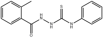 2-(2-methylbenzoyl)-N-phenylhydrazinecarbothioamide Struktur