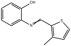 2-{[(3-methyl-2-thienyl)methylene]amino}phenol Struktur