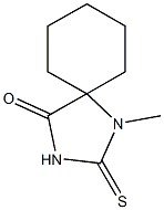 1-methyl-2-thioxo-1,3-diazaspiro[4.5]decan-4-one Struktur