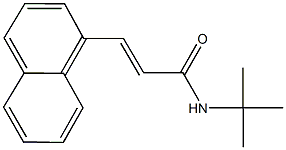 N-(tert-butyl)-3-(1-naphthyl)acrylamide Struktur