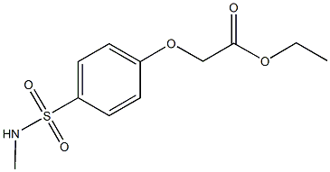 ethyl {4-[(methylamino)sulfonyl]phenoxy}acetate Struktur