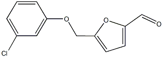 5-[(3-CHLOROPHENOXY)METHYL]-2-FURALDEHYDE Struktur