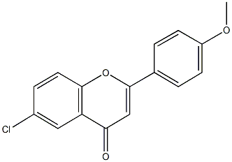 6-chloro-2-(4-methoxyphenyl)-4H-chromen-4-one Struktur