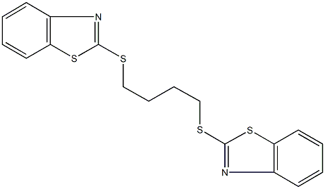 2-{[4-(1,3-benzothiazol-2-ylsulfanyl)butyl]sulfanyl}-1,3-benzothiazole Struktur