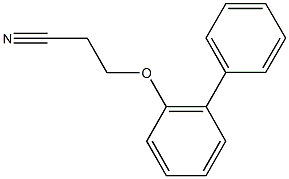 3-(1,1'-biphenyl-2-yloxy)propanenitrile Struktur