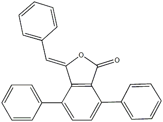 3-benzylidene-4,7-diphenyl-2-benzofuran-1(3H)-one Struktur