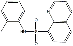 N-(2-methylphenyl)-8-quinolinesulfonamide Struktur