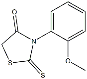 3-(2-methoxyphenyl)-2-thioxo-1,3-thiazolidin-4-one Struktur