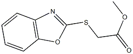 methyl (1,3-benzoxazol-2-ylsulfanyl)acetate Struktur