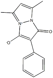 5,7-dimethyl-1-oxo-2-phenyl-1H-pyrazolo[1,2-a]pyrazol-4-ium-3-olate Struktur