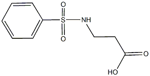 N-(phenylsulfonyl)-beta-alanine Struktur