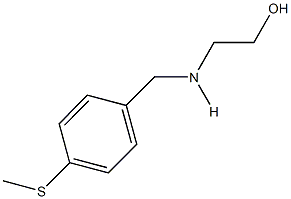 2-{[4-(methylsulfanyl)benzyl]amino}ethanol Struktur