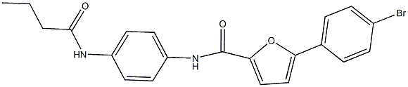 5-(4-bromophenyl)-N-[4-(butyrylamino)phenyl]-2-furamide Struktur