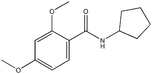 N-cyclopentyl-2,4-dimethoxybenzamide Struktur