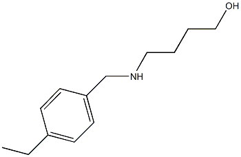 4-[(4-ethylbenzyl)amino]-1-butanol Struktur