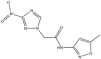 2-{3-[hydroxy(oxido)amino]-1H-1,2,4-triazol-1-yl}-N-(5-methyl-3-isoxazolyl)acetamide Struktur