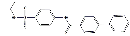 N-{4-[(isopropylamino)sulfonyl]phenyl}[1,1'-biphenyl]-4-carboxamide Struktur