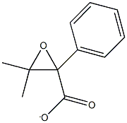 3,3-dimethyl-2-phenyl-2-oxiranecarboxylate Struktur