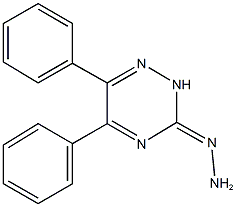 5,6-diphenyl-1,2,4-triazin-3(2H)-one hydrazone Struktur