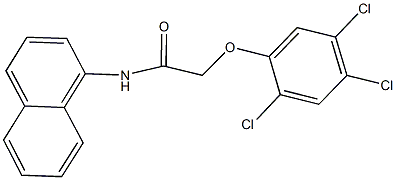 N-(1-naphthyl)-2-(2,4,5-trichlorophenoxy)acetamide Struktur