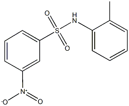 3-nitro-N-(2-methylphenyl)benzenesulfonamide Struktur