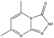 5,7-dimethyl[1,2,4]triazolo[4,3-a]pyrimidine-3(2H)-thione Struktur