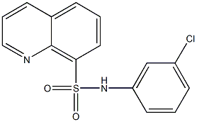 N-(3-chlorophenyl)-8-quinolinesulfonamide Struktur