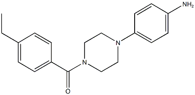 4-[4-(4-ethylbenzoyl)-1-piperazinyl]phenylamine Struktur