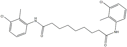 N~1~,N~9~-bis(3-chloro-2-methylphenyl)nonanediamide Struktur