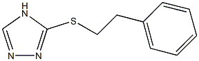 2-phenylethyl 4H-1,2,4-triazol-3-yl sulfide Struktur