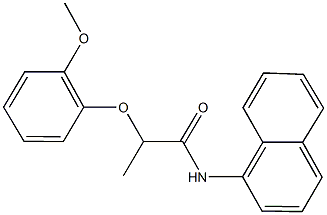 2-(2-methoxyphenoxy)-N-(1-naphthyl)propanamide Struktur