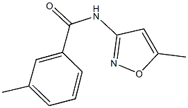 3-methyl-N-(5-methyl-3-isoxazolyl)benzamide Struktur