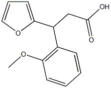 3-(2-furyl)-3-(2-methoxyphenyl)propanoic acid Struktur