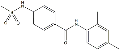 N-(2,4-dimethylphenyl)-4-[(methylsulfonyl)amino]benzamide Struktur