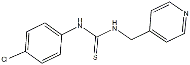 N-(4-chlorophenyl)-N'-(4-pyridinylmethyl)thiourea Struktur