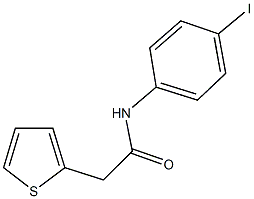 N-(4-iodophenyl)-2-(2-thienyl)acetamide Struktur