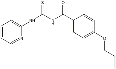 N-(4-propoxybenzoyl)-N'-(2-pyridinyl)thiourea Struktur