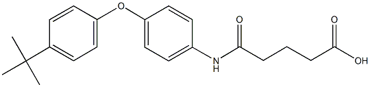 5-[4-(4-tert-butylphenoxy)anilino]-5-oxopentanoic acid Struktur