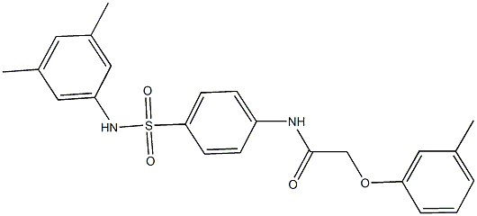 N-{4-[(3,5-dimethylanilino)sulfonyl]phenyl}-2-(3-methylphenoxy)acetamide Struktur