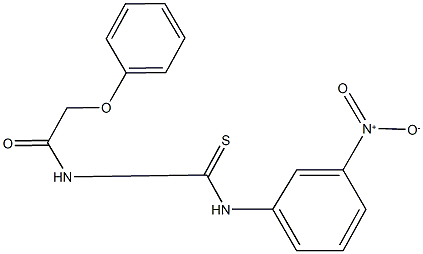 N-{3-nitrophenyl}-N'-(phenoxyacetyl)thiourea Struktur