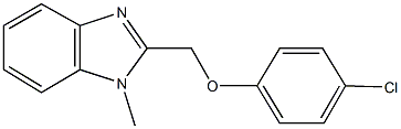 2-[(4-chlorophenoxy)methyl]-1-methyl-1H-benzimidazole Struktur