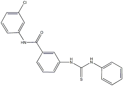 3-[(anilinocarbothioyl)amino]-N-(3-chlorophenyl)benzamide Struktur