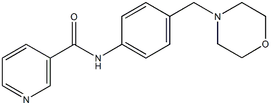 N-[4-(morpholin-4-ylmethyl)phenyl]nicotinamide Struktur