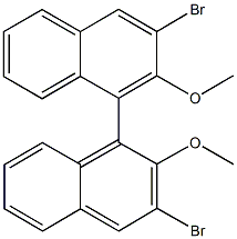 4,4'-bis[2-bromo-3-methoxynaphthalene] Struktur