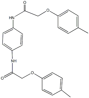 2-(4-methylphenoxy)-N-(4-{[(4-methylphenoxy)acetyl]amino}phenyl)acetamide Struktur