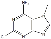 2-chloro-7-methyl-7H-purin-6-amine Struktur